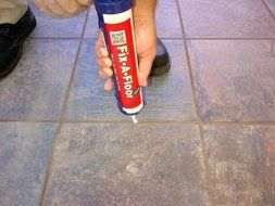 Fix-A-Floor Extra Strength Bonding Adhesive for Loose and Hollow Tile Repair 10 fl oz / 300ml Tube by Fix-A-Floor