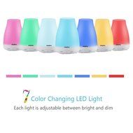 Julyfox 100ml Aromatherapy Essential Oil Diffuser Portable Ultrasonic 7 Color LED Lights Changing Auto Shut-off... N2