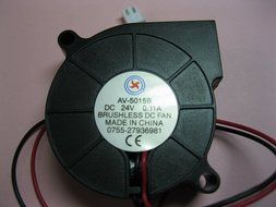 2 pcs Brushless DC Blower Fan 5015B 24V 2 Wires 50x50x15mm Ball-bearing Skywalking N3