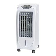 Plastic White Evaporative Air Cooler/ Humidifier Oscillating Floor Fan With 3D Cooling Pad N3