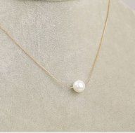 Fashion Womens Singel Pearl Pendant Bib Choker Statement Collar Necklace Gift N6