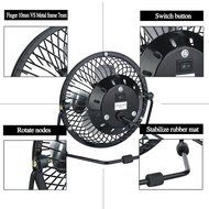 Generic Small Desk Fan Quiet Hand-held Mini Personal Usb Fan 4 inch Black N6