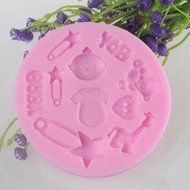 GOOTRADES Baby Boy Shower Fondant Mold Silicone Sugar Craft Molds N3
