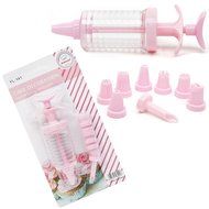 9-Piece Cake Decorating Kit with 8 Icing Syringe Piping Tips Nozzles Set for Kids and Beginners Baking Supplies...