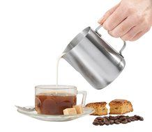 VonShef Stainless Steel Milk Pitcher Suitable for Coffee, Latte &amp; Frothing Milk, Available in 12-Oz, 20-Oz and...