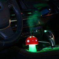 Happy-top&reg; USB Portable Mini 200ml Ultrasonic Humidifier Mushrooms Humidifier Purifier with LED Lighting for Home... N5