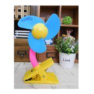 Leewin Mini Safety Portable Clip-on Baby Stroller Fan Battery Powered Soft Foam Blade Infant Toddler Crib Cooling... N5