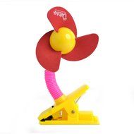 Leewin Mini Safety Portable Clip-on Baby Stroller Fan Battery Powered Soft Foam Blade Infant Toddler Crib Cooling... N6
