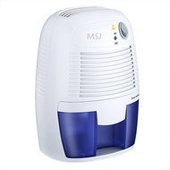 MSJ Portable Dehumidifier with 250ml/day Dehumidification 500ml Water Tank Air Dehumidifier Compact Moisture Absorber... N8