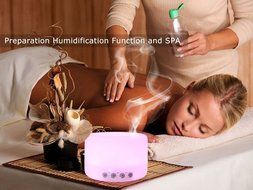 Ultrasonic Aromatherapy Essential oil Diffuser Touch Control Cool Mist Air Humidifier 7 Color LED lights and Auto... N5