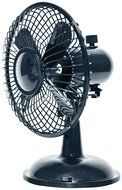 Oscillating Desk Fan Dual Powered USB or Battery Black 2 Speed Quiet Operation N2