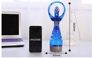 XMJ Portable Fashion Mini Water Spray Cooling Misting Fan for Sport Beach Camp Travel(Color Sent at Random) N4