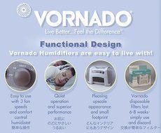 Vornado HU1-0013-11 Standard 4-Gallon Vortex Humidifier N6