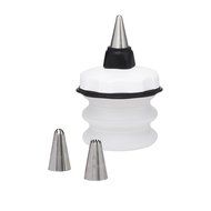 OXO Good Grips Baker&#039;s 8-Piece Silicone Decorating Bottle Kit, Clear/Red N3