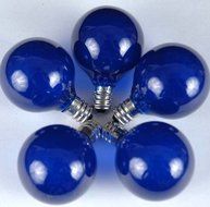 Novelty Lights, Inc. G40-E12-5W-S-FR Globe Outdoor Patio Party Christmas Replacement Bulbs, Frosted White, 25... N2