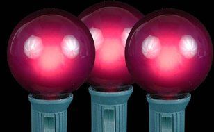 Novelty Lights, Inc. G40-E12-5W-S-FR Globe Outdoor Patio Party Christmas Replacement Bulbs, Frosted White, 25... N3