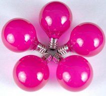 Novelty Lights, Inc. G40-E12-5W-S-FR Globe Outdoor Patio Party Christmas Replacement Bulbs, Frosted White, 25... N4