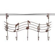 The Door 5 Hook Rack Decorative Hanger for Hanging Your Clothes Coat Hat , Black by Lightess N12