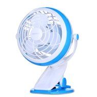 Clip On Desk Fan USB Table Fans (USB OR Battery Powered, Quietness)(Blue) N30