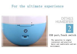 UnitedPlug 150ml Electric USB Mini Portable Travel Home Office Ultrasonic Air Cool Mist Humidifier tumbler roly-poly N5