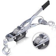 Super buy 4 Ton 8000lb Come Along Hoist Ratchet Hand Cable Winch Puller Crane 2 Hook by Super buy