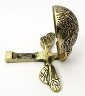 Solid Brass Bumble Bee Door Knocker by Heritage Casting N2