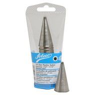 Ateco Star Pastry Tube Set, Stainless Steel Seamless Design, Set of 10 Asst.