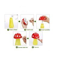 Topbeu Creative Mushroom Shape Ultrasonic Cool Mist USB Baby Room Bedroom Spa Car Humidifier with Auto Shut-off... N3