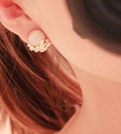 NEW 1 Pair New Fashion Women Elegant Crystal Rhinestone Ear Stud Earrings