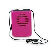 O2 Cool Necklace Fan, Vertical Air Flow with Lanyard - Berry