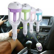 Youzee Car Portable Plug Air Mist Humidifier Essential Oil Aroma diffuser,Blue N2