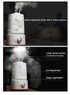 1.5L Aromatherapy diffuser air Ultrasonic humidifier LED Night Light With Carve Design air mist maker for Home... N6