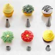 LETMY 41 pcs Cake Decorating Kit Tips Supplies, DIY Icing Tip Set Tools, Profession Stainless Steel Piping/Dispenser... N3
