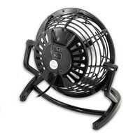 Connectland USB Mini Desktop Fan, Home and Office, Light Weight Plastic Black Oscillatory, Battery CL-ACC65015 N5