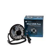 Connectland USB Mini Desktop Fan, Home and Office, Light Weight Plastic Black Oscillatory, Battery CL-ACC65015 N8