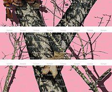 Pink Woodland Camo - Cake Side Designer Strip - Edible Cake/Cupcake Party Topper!!!