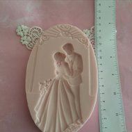 Bride and Groom Picture Silicone Mold By Oh! Sweet Art FDA Approved for Food N2