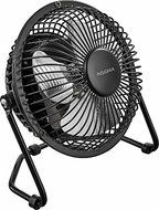 Black Table Desk Fan Durable Workstation Small Space Air Cooling Unit 360&deg; Tilt