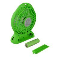 Baaaq Mini USB 3 Speeds Rechargeable Portable Table Fan with Emergency Power Bank, Black N19