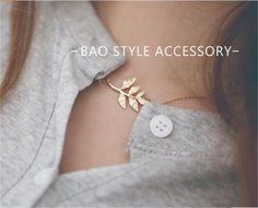 Fashion Simple Gold Leaves Charm Chain Pendant Celebrity Necklace xmas Gift N3