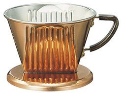Copper Coffee Dripper (Kalita) for 2-4 Cups by Kalita (Carita)