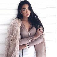 Outerwear,Morecome Womens Warm Faux Fur Fox Coat Jacket Parka Coat N8