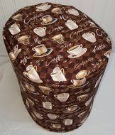 Coffee Themed Keurig K10 B31 Mini Plus Brewing Systems Cover (Brown Coffee)