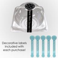 Clear Small Plastic Cupcake Pods with a Secure Closure Box (100 PCS/Pack) N2