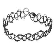 Beautiful Bead Vintage Style Tattoo Simulant Elastic Thigh Chain Band Black N42