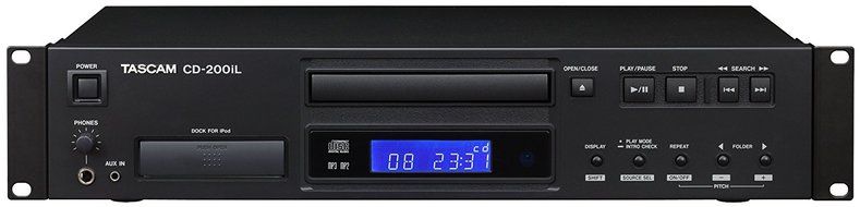 TASCAM CD-200iL Professional CD-Player with 30-Pin and Lightning iPhone Dock