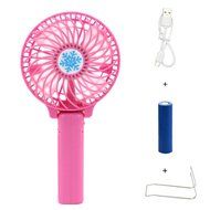 AURIN Electric Handy Fan Mini Portable Fan Foldable Fan with Rechargeable Battery (White) N5