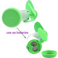 KLOUD City&reg;Green Personal Hand-held/Portable Battery Operated Mini Air Fan for Home and Travel N3
