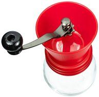 GROSCHE Bremen Adjustable Ceramic Conical Burr Manual Coffee Grinder (Black)