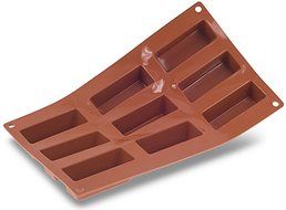Pavoni Orange Non-Stick 9 Tapered Loaves